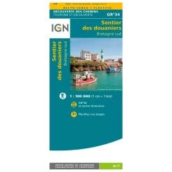 Carte IGN Le Sentier Des Douaniers Bretagne Sud