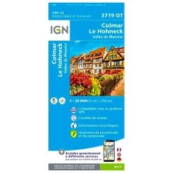 Carte IGN 3719OT Colmar, Le Hohneck, Vallée De Munster