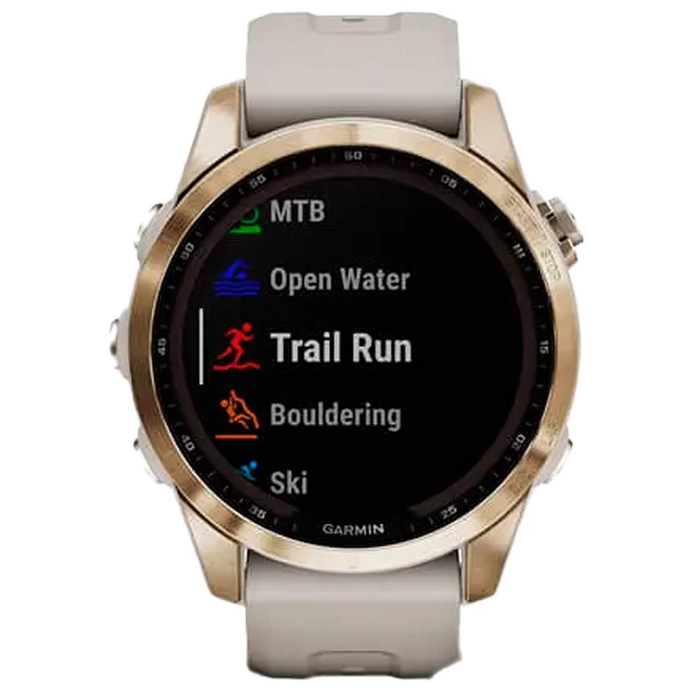 Montres GPS Garmin Fenix 7S Sapphire Solar Edition Cream Light Gold Titan â Image 5