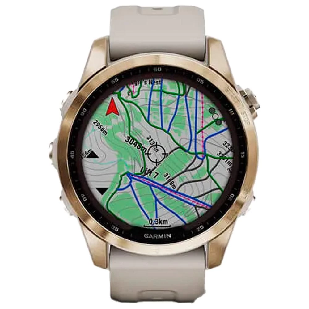 Montres GPS Garmin Fenix 7S Sapphire Solar Edition Cream Light Gold Titan â Image 7