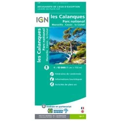 Carte IGN Les Calanques De Marseille Ă Cassis