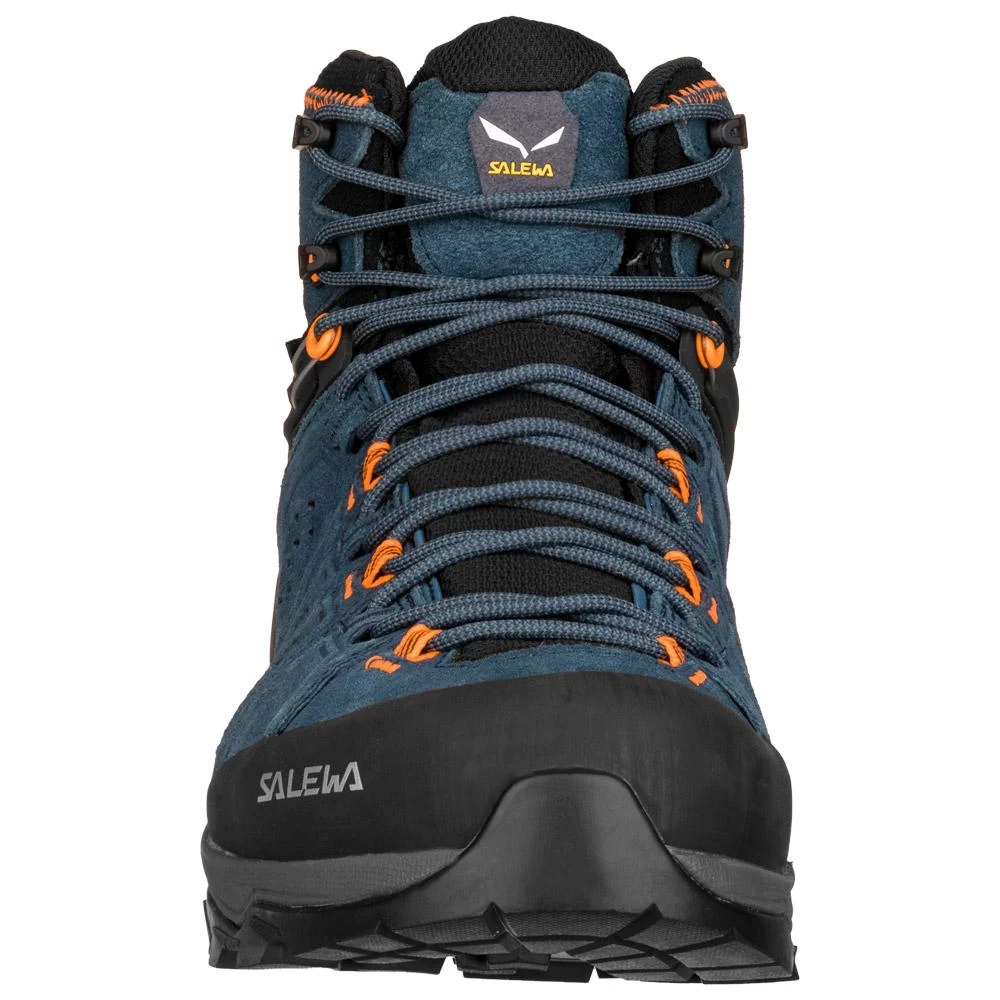 Chaussures De Randonnée Salewa Alp Trainer 2 Mid GTX Denim Fluo Orange – Image 4