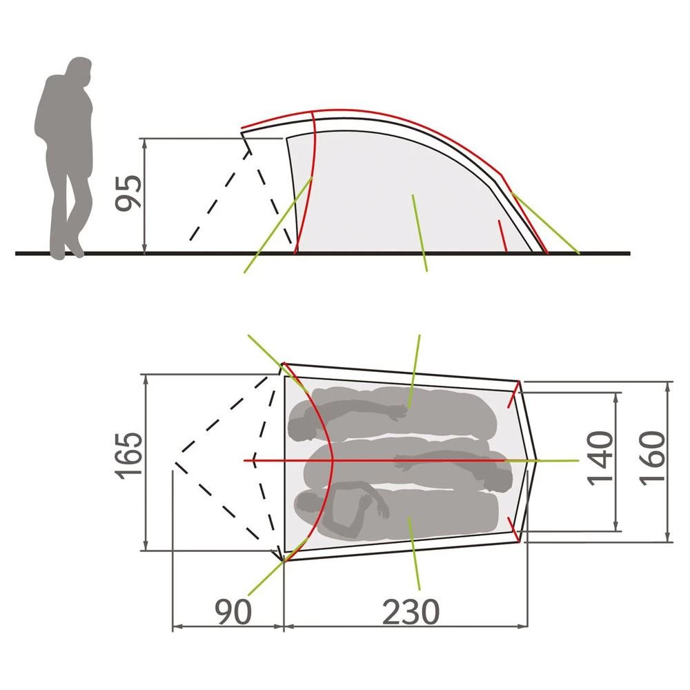 Tente Vaude Taurus 3P Mossy Green â Image 2