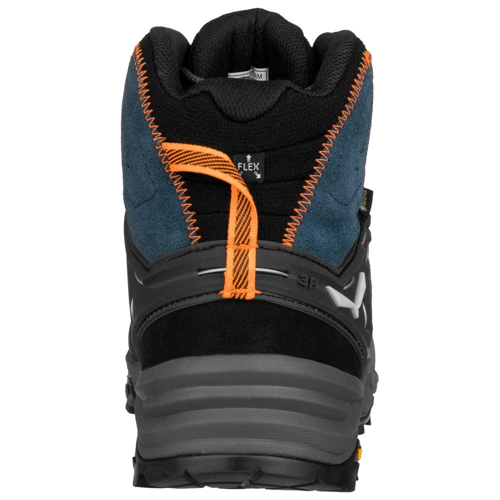 Chaussures De Randonnée Salewa Alp Trainer 2 Mid GTX Denim Fluo Orange – Image 2