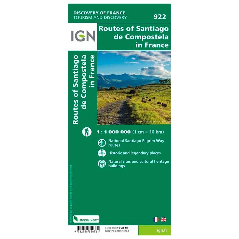 Carte IGN Les Chemins Vers Saint Jacques De Compostelle â Image 2