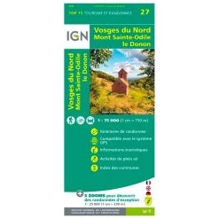 Carte IGN Vosges Du Nord Mont Sainte Odile