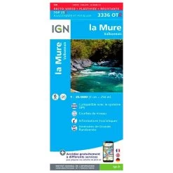 Carte IGN 3336OTR La Mure, Valbonnais - Résistante