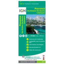 Carte IGN Provence Sainte Victoire St Baume Calanques