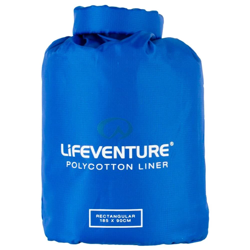 Drap De Sac Lifeventure Polycotton Sleeping Bag Liner Rectangular Navy Blue â Image 2