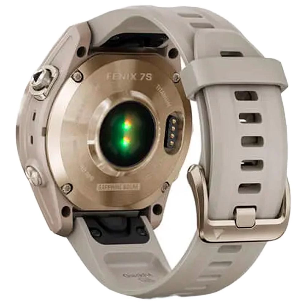 Montres GPS Garmin Fenix 7S Sapphire Solar Edition Cream Light Gold Titan â Image 9
