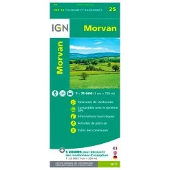 Carte IGN Morvan