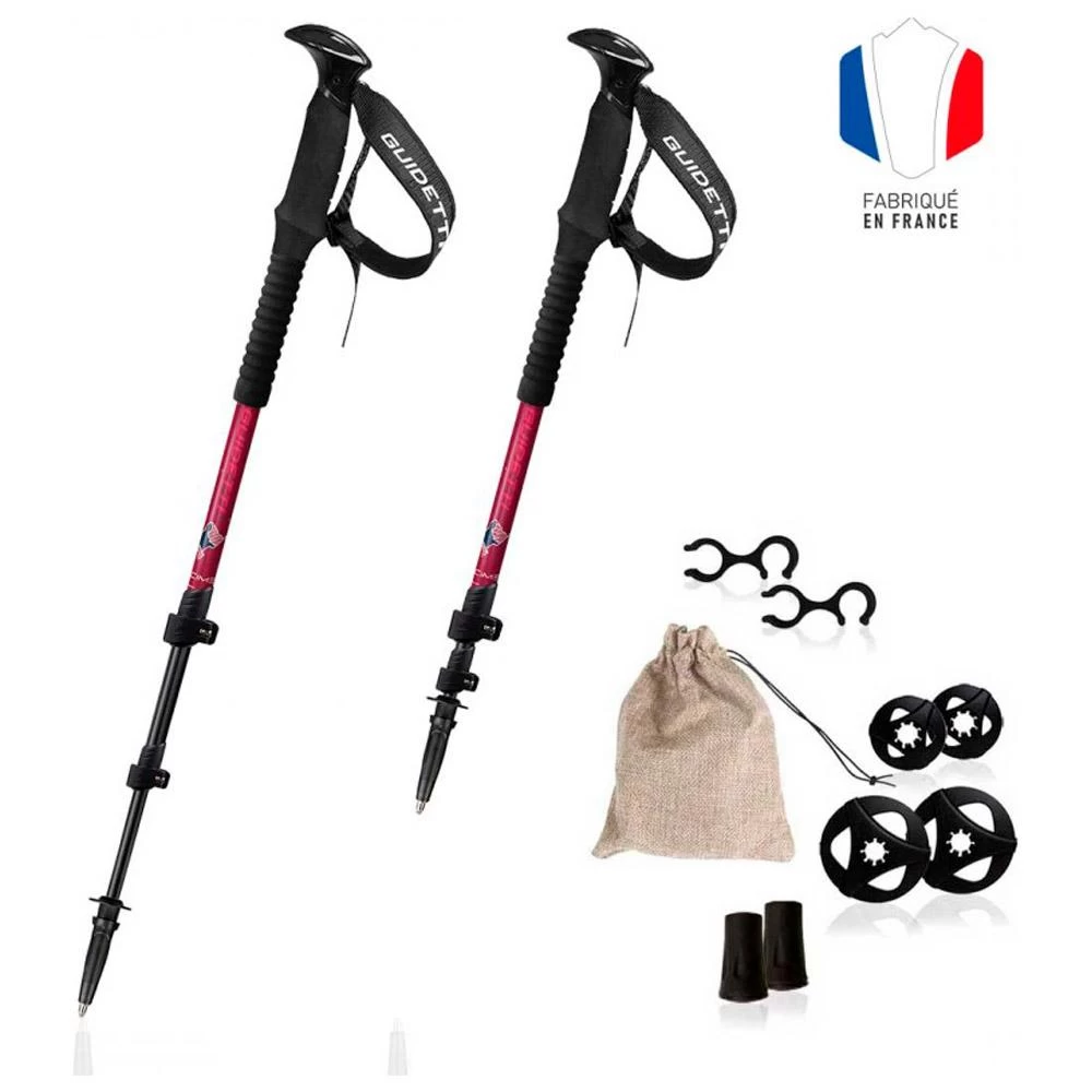 Bâton Guidetti Cime Alu 125cm Carmin – Image 3