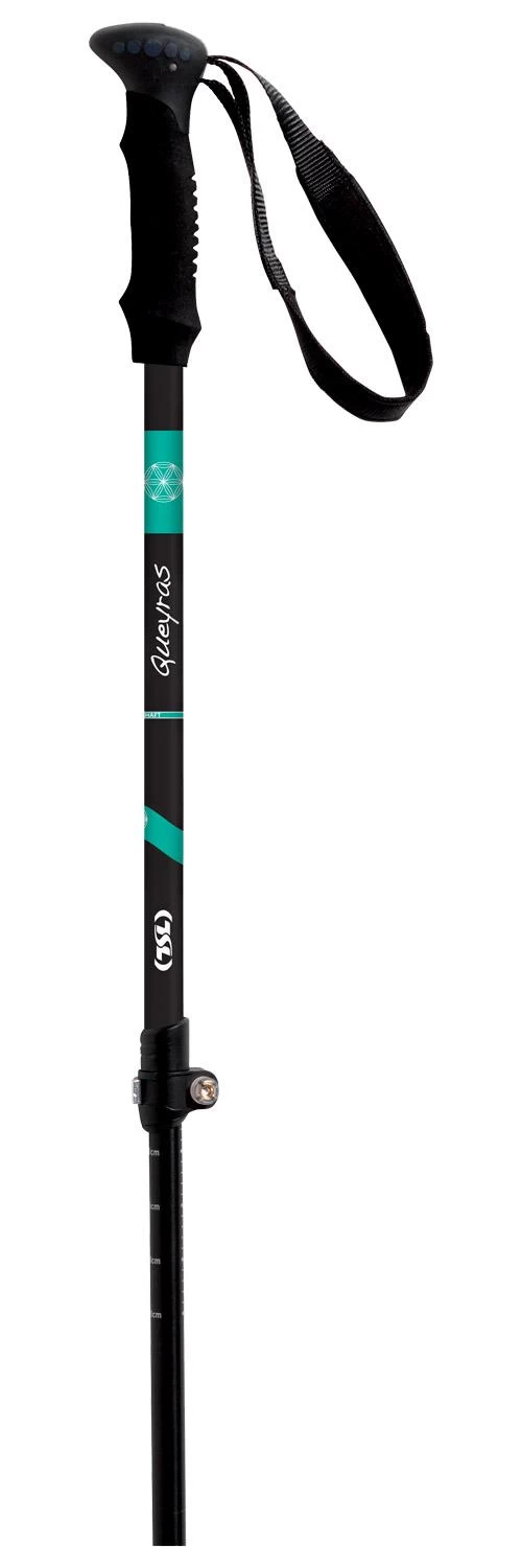 Bâton TSL Country Alu 3 Light Queyras 63-135cm Black Green – Image 2