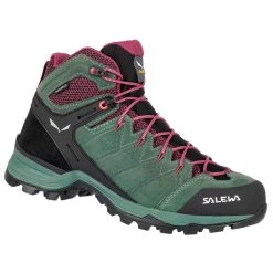 Chaussures De Randonnée Salewa Alp Mate Mid WP Wmn Duck Green Rhododendon