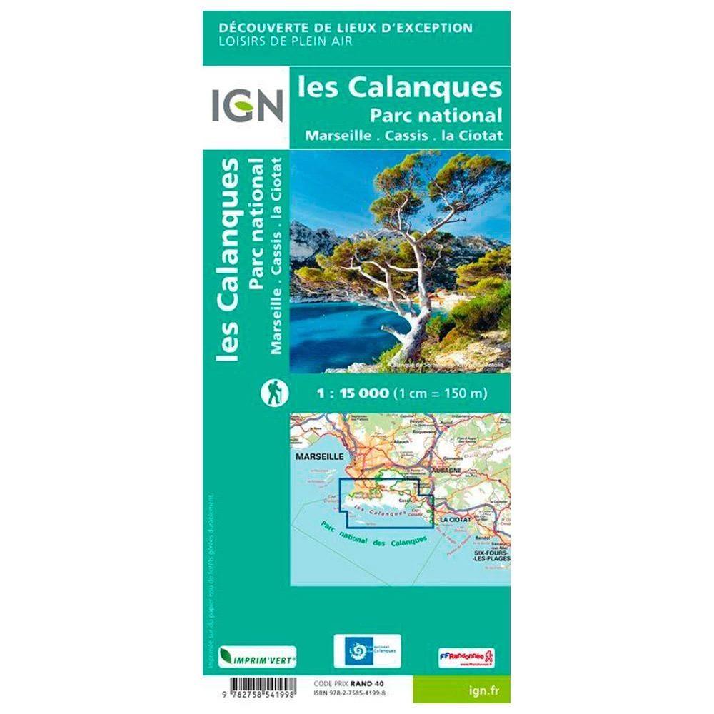 Carte IGN Les Calanques De Marseille à Cassis – Image 2