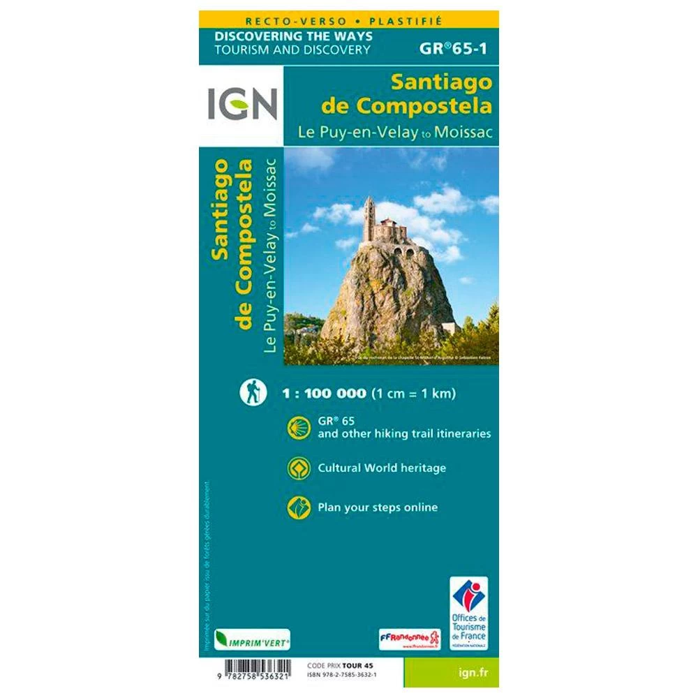 Carte IGN St Jacques De Compostelle Du Puy-en-Velay à Moissac – Image 2