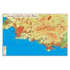 Carte 3D Geo Relief Les Calanques Et Le Massif De La Sainte-Beaume