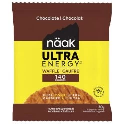 Barre Energétique Naak Ultra Energy Waffles Chocolat