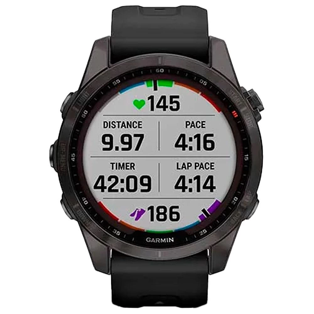 Montres GPS Garmin Fenix 7S Sapphire Solar Edition Carbon Gray Black â Image 3