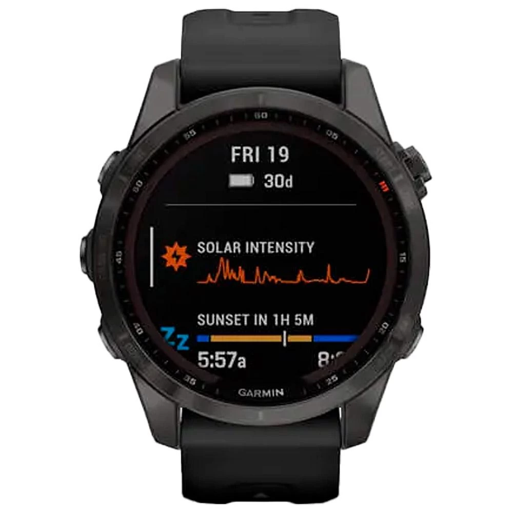 Montres GPS Garmin Fenix 7S Sapphire Solar Edition Carbon Gray Black â Image 8